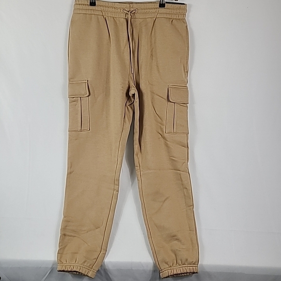 NEW CSG Men's Cargo Jogger Pants Toupe Cotton Blend Hi-Rise Sz L NWT Retail $50 - Picture 1 of 7